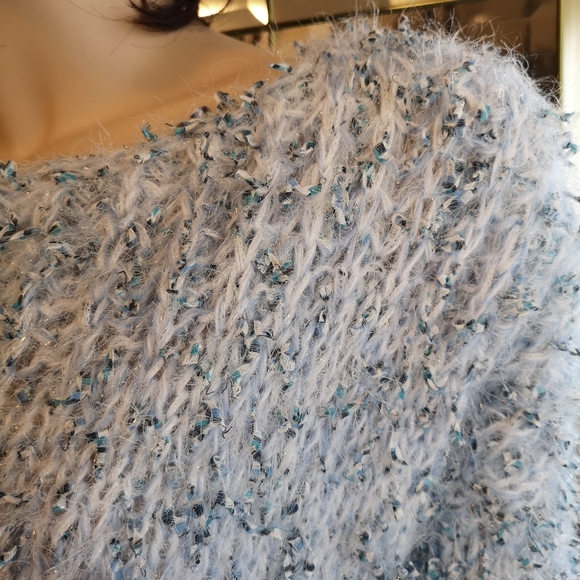 Blue knitted sweater - Picture 4 of 14